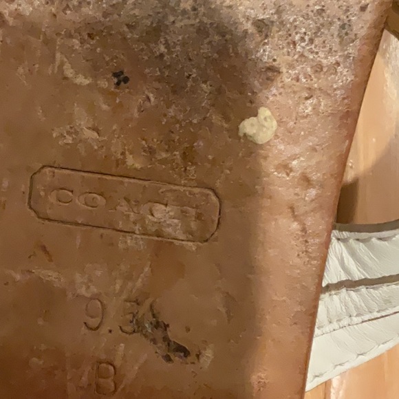 Women’s Coach white leather Rumour sandals, size 9.5 - Picture 4 of 6